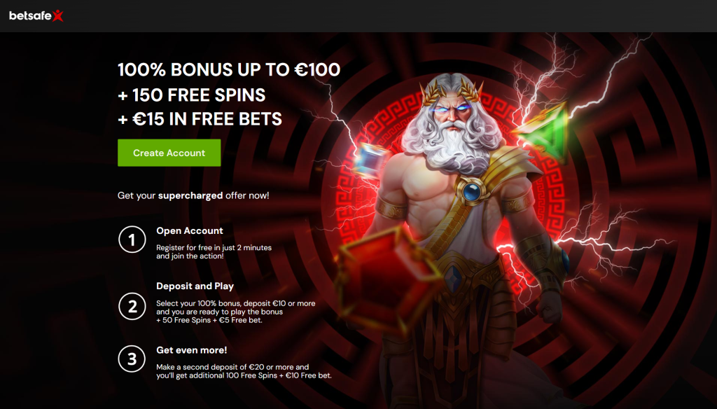 Get Up to 100 Euro Bonus from Betsafe